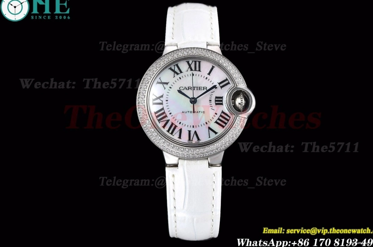 De Dia Bleu GDF LE Ballon Cartier Mop Dial NH05 SS 33mm 0331